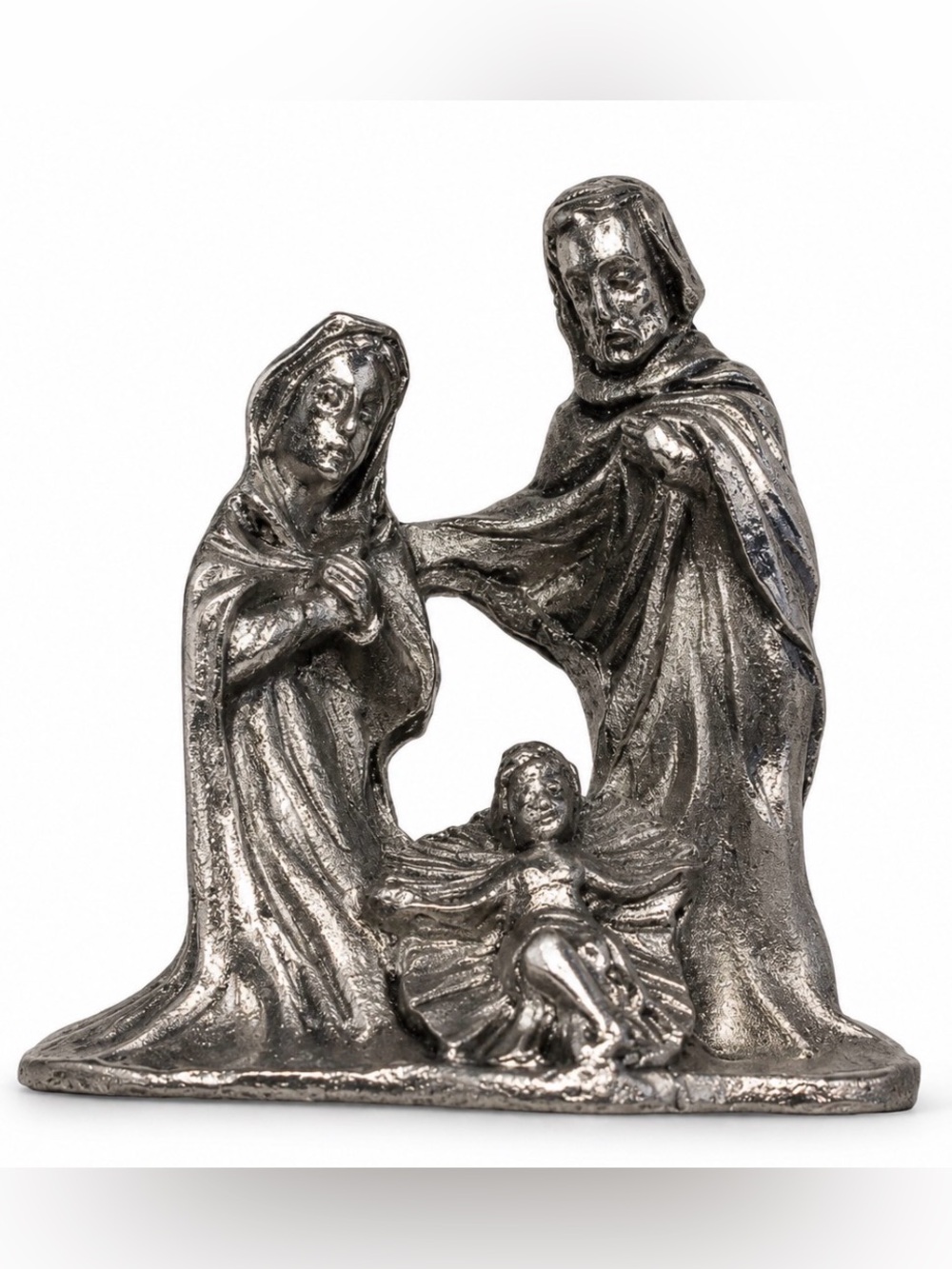 Peltro Pewter nativity scene